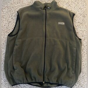 REI Men's Olive Fleece Vest vintage 90s